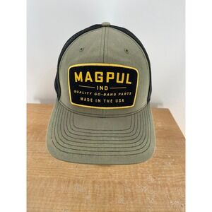 Magpul Richardson 112 Trucker Hat Mens Olive Green Black Snapback USA Patch Cap